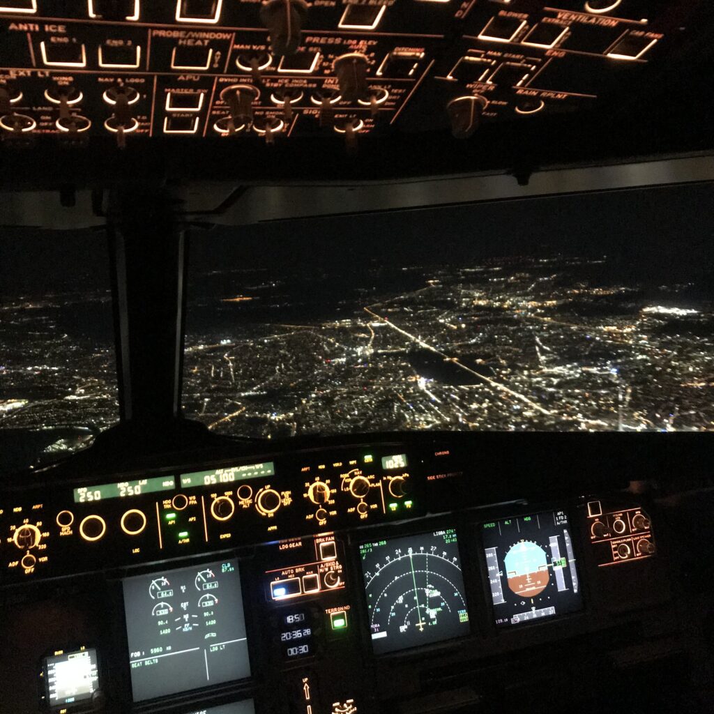 Überflug über Berlin in 5000 ft / 1500 m Höhe